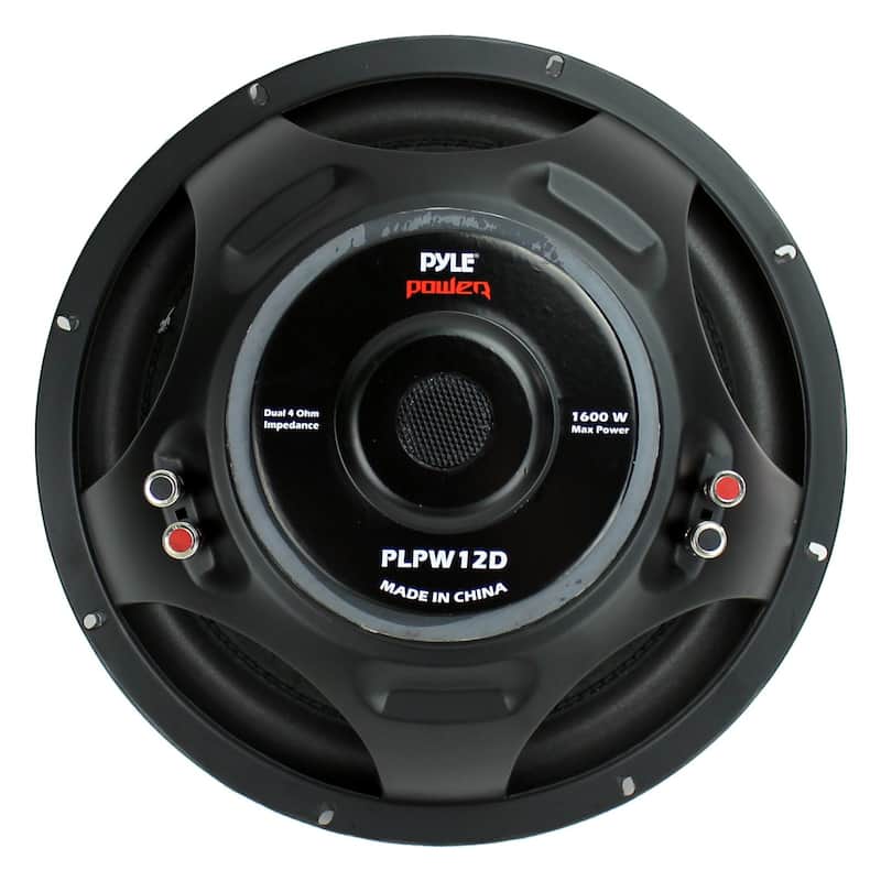 PYLE PLPW12D 12" 1600W 4Ohm DVC Car Stereo Power Subwoofer Dual Coil (6 Pack) - 42.4