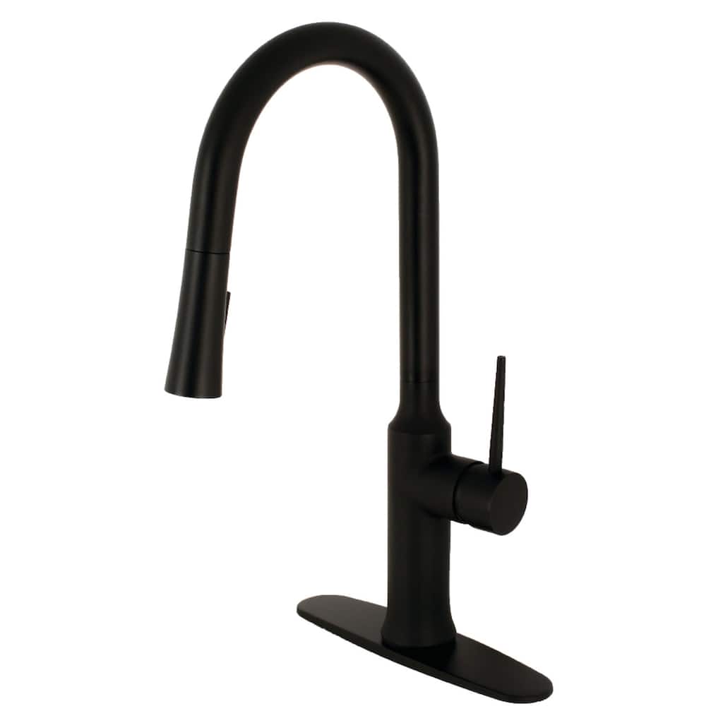 Kingston Brass NuvoFusion 1.8 GPM Single Hole Pull Down Kitchen Faucet