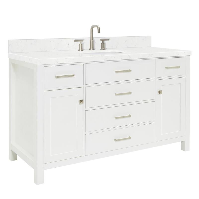 Ariel H054SCQRVO Bristol 55" Free Standing Single Basin Vanity Set