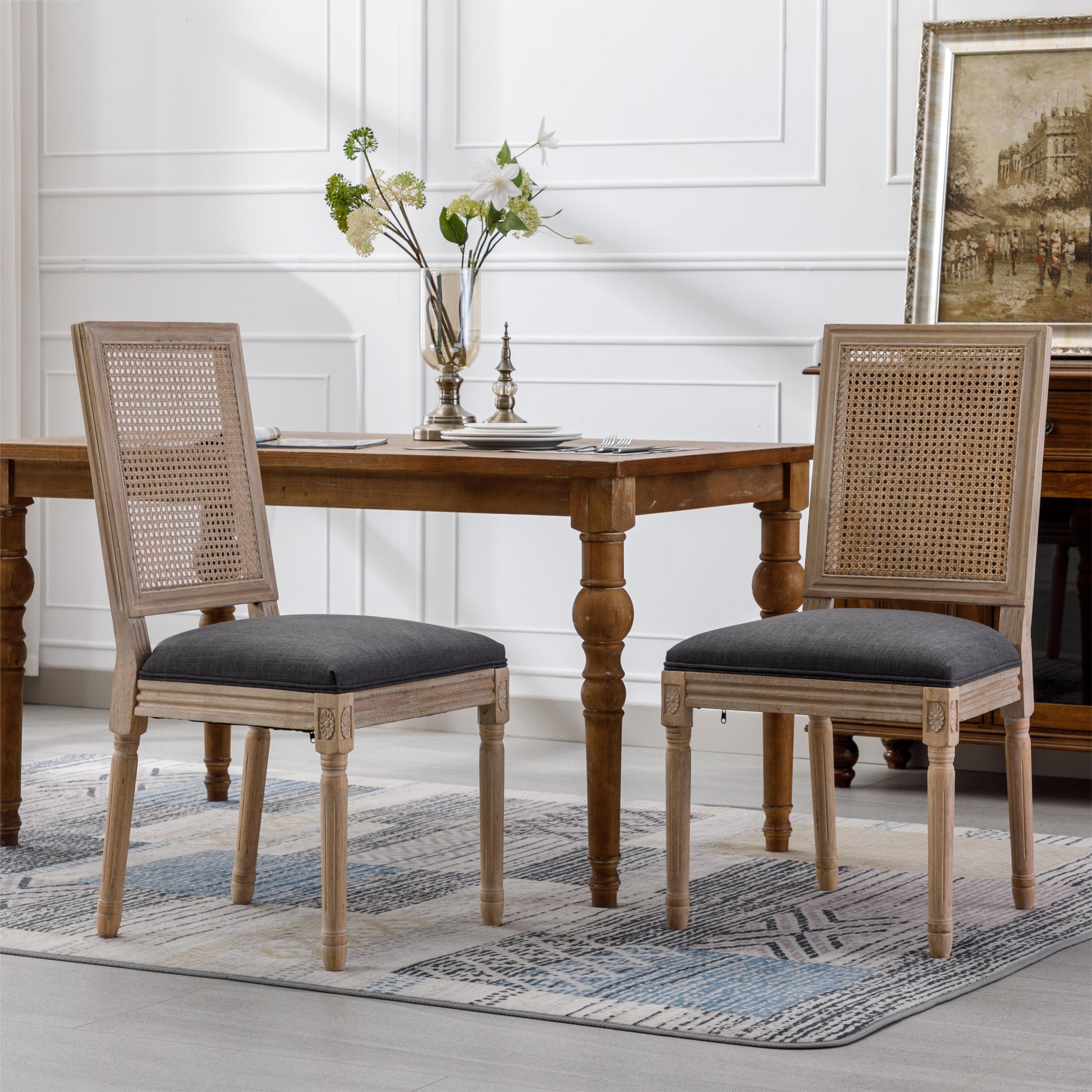 Painted oak best sale kitchen chairs