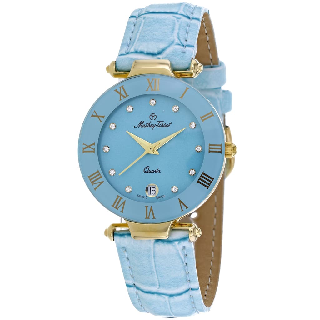 Mathey Tissot Women's Coupole Blue Dial Watch - K231M - One Size