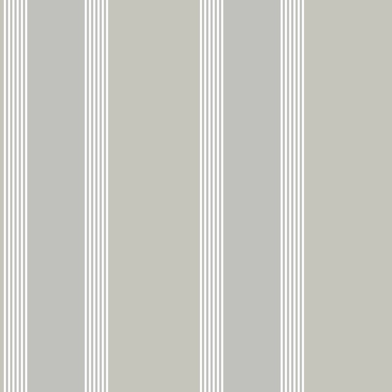 Galerie Wallcoverings Italian Style Classic Vertical Stripe Vinyl on Non-woven Matte Wallpaper Roll - 33 feet x 21 inches - Grey