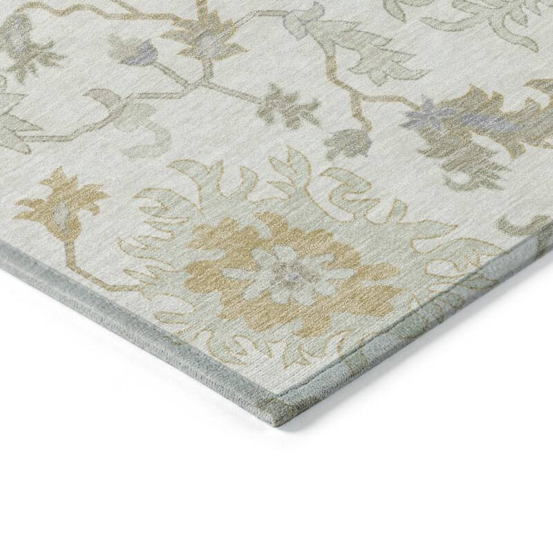 HomeRoots Floral Transitional Rectangle Outdoor Rug