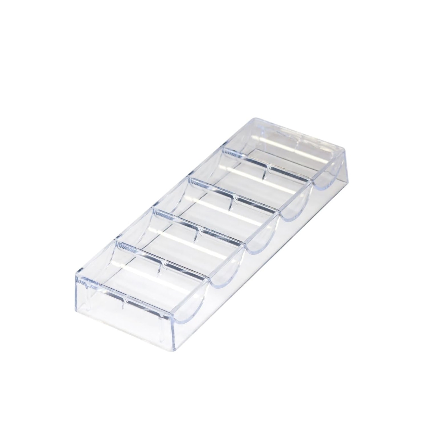 GSE™ 100ct Acrylic Poker Chip Tray. Casino Poker Chip Rack/Holder - Clear