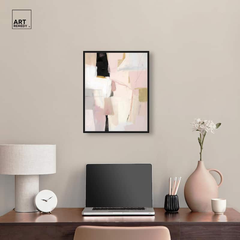 Pistachio Pink I Canvas by Art Remedy