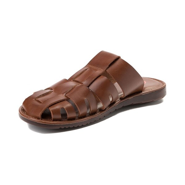 Mens closed toe slide sandals Clearance