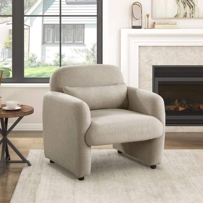 Comfortable Accent Chair for Stylish Living Room Decoration - Taupe
