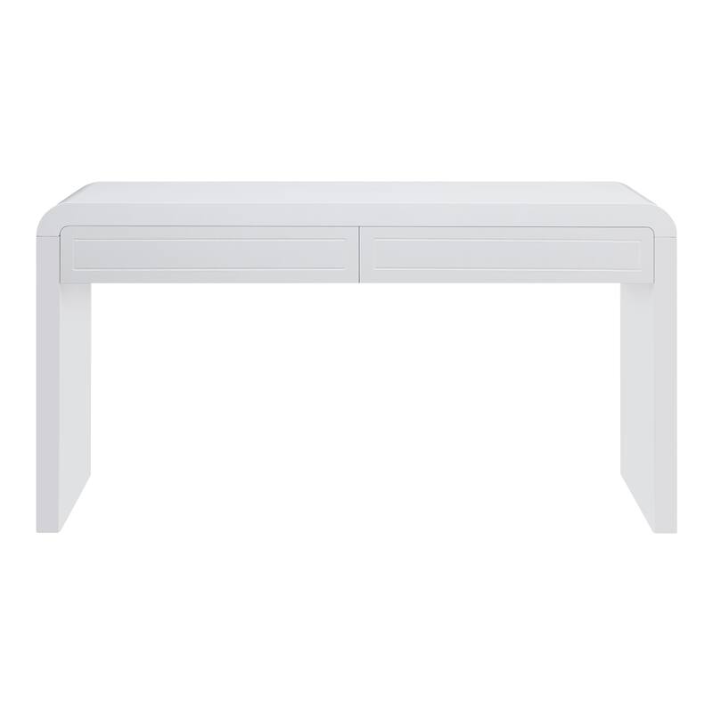 Christopher Knight Home - Varenne Curved MDF Console Table with Dual-Drawer Storage