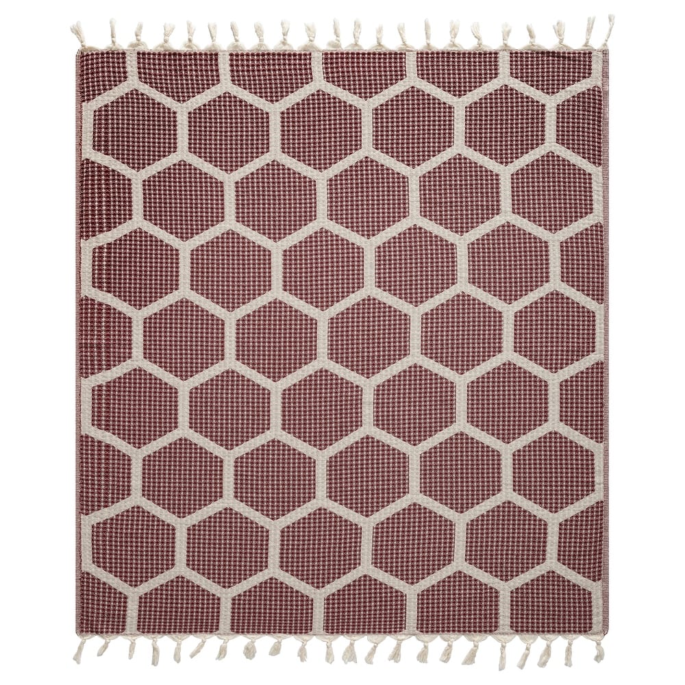 Sevita Geometric Premium Turkish Cotton Throw Blanket