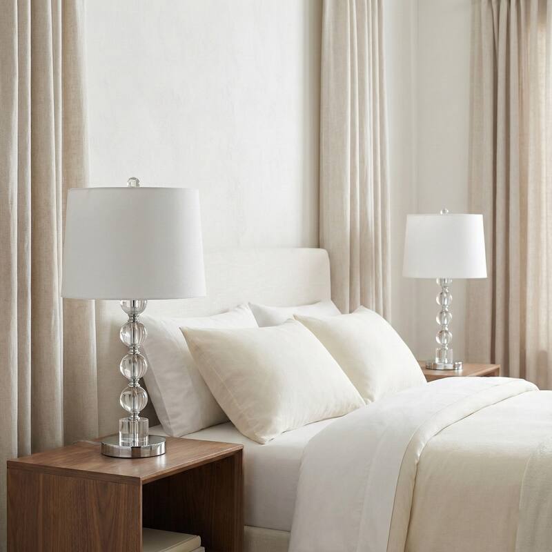 Decorative Glass Table Lamp - Set of 2 - 22.0"