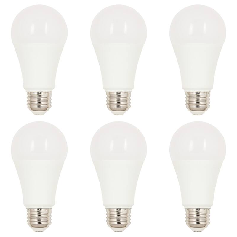Westinghouse Lighting 15 Watt (100 Watt Equivalent) A19 Cool White LED Light Bulb, Medium Base, 6 Pack - 6-Pack