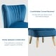 preview thumbnail 16 of 37, Costway Armless Accent Chair Modern Velvet Leisure Chair Single
