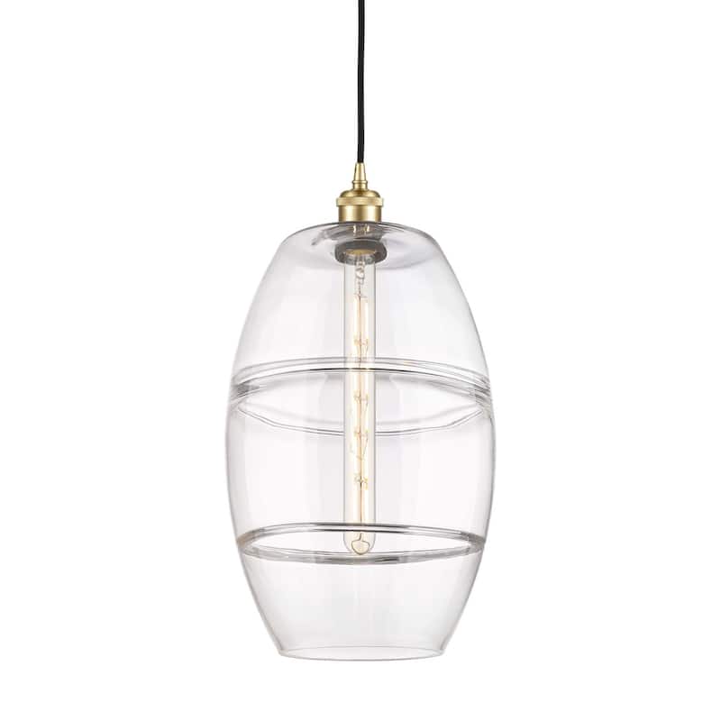 Innovations Lighting 516-1P-19-10 Vaz Pendant Vaz 10" Wide Mini - Satin Gold / Clear