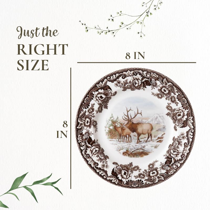 Spode Woodland Assorted Animals Salad Plate