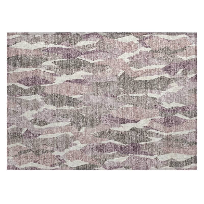 Machine Washable Indoor/ Outdoor Contemporary Dylan Chantille Rug