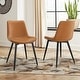 preview thumbnail 87 of 103, LUE BONA Modern Industrial Counter Stools Faux Leather Upholstered Counter Height Bar tools with Back