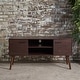 preview thumbnail 8 of 18, Amarah Mid-century Modern Wood TV Stand by Christopher Knight Home Brown