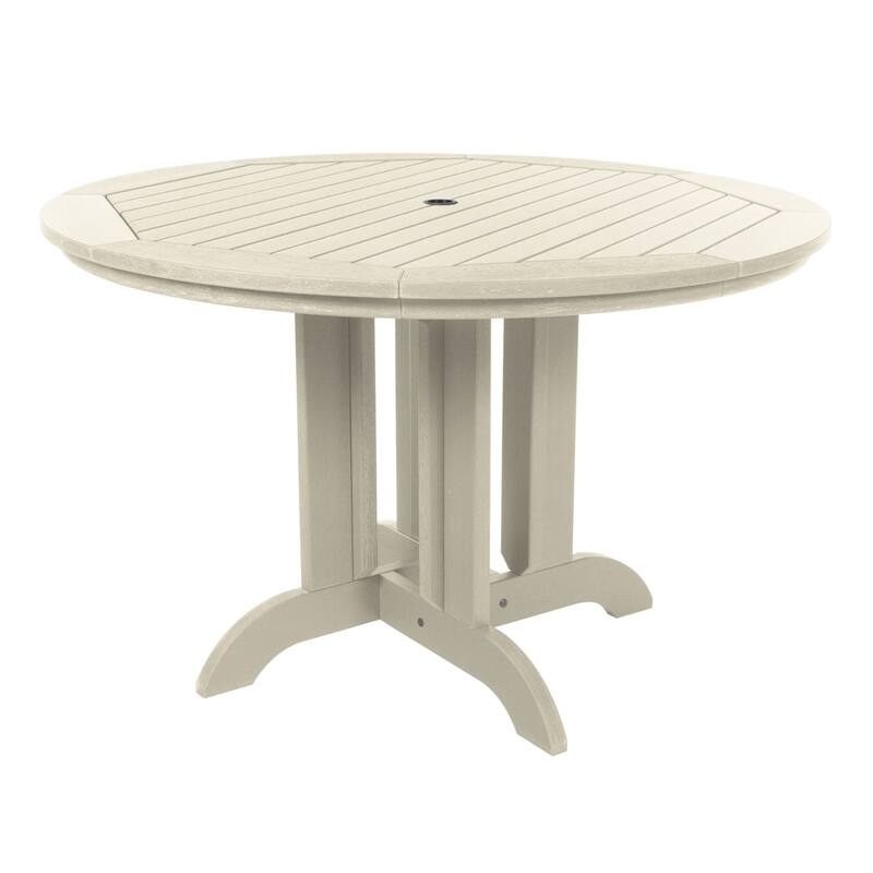 Highwood Commercial Grade 48" Round Dining Height Table - Whitewash