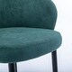 preview thumbnail 17 of 16, Contemporary Upholstered Dining Chairs with Metal Legs, Set of 2