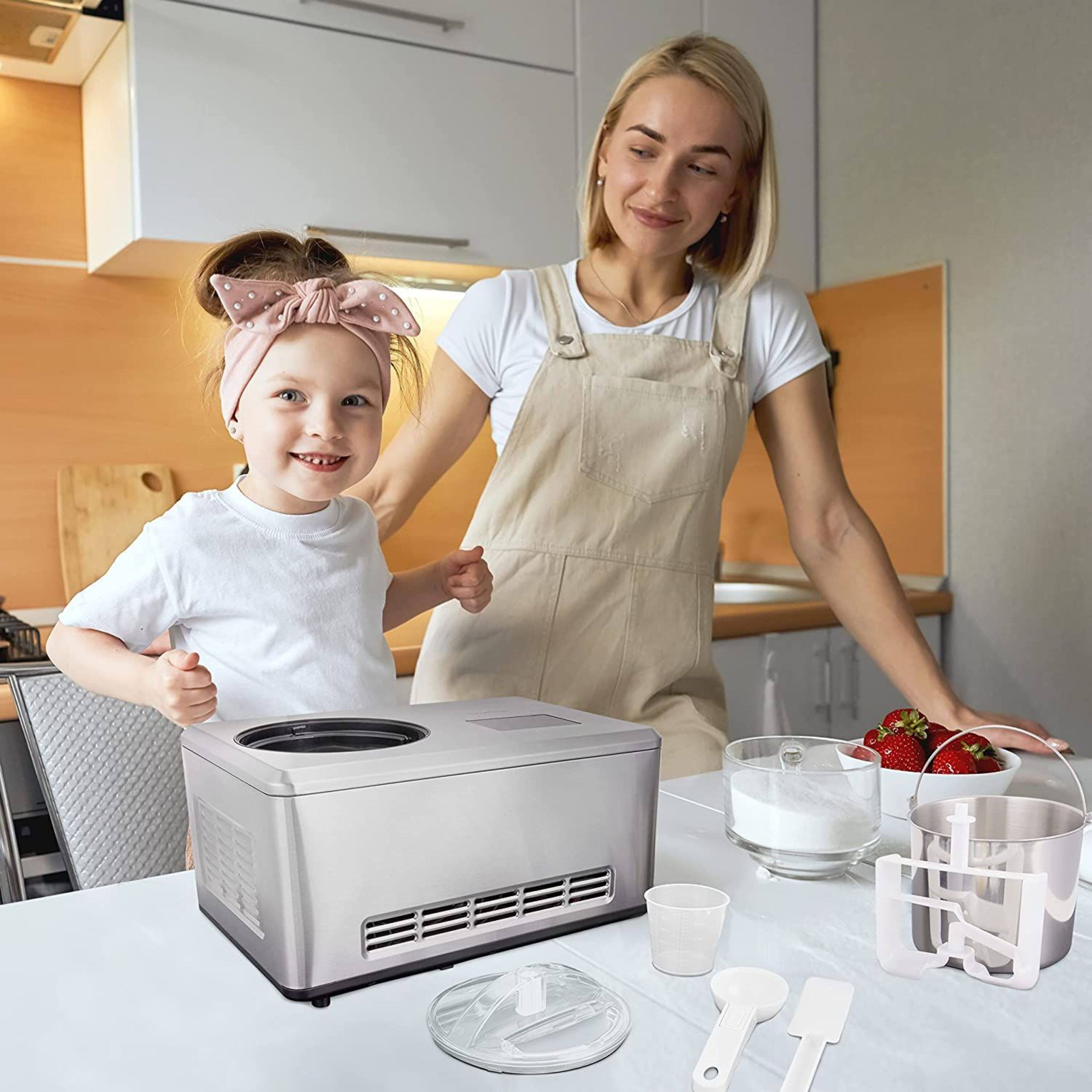 Ivation Automatic Ice Cream Maker Machine, Stainless Steel Yogurt Maker