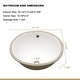 White Ceramic Oval Undermount Bathroom Sink with Overflow - Bed Bath ...