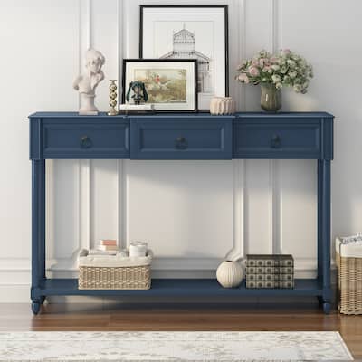 Console Table Sofa Table with Drawers for Entryway