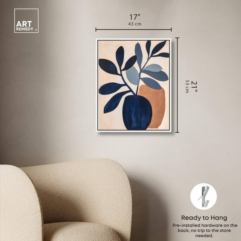 Blue Matisse Jar I Canvas by Art Remedy
