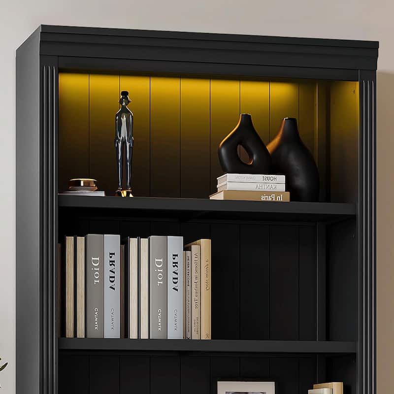5-Tier Decor Bookshelves with Adjustable Shelves