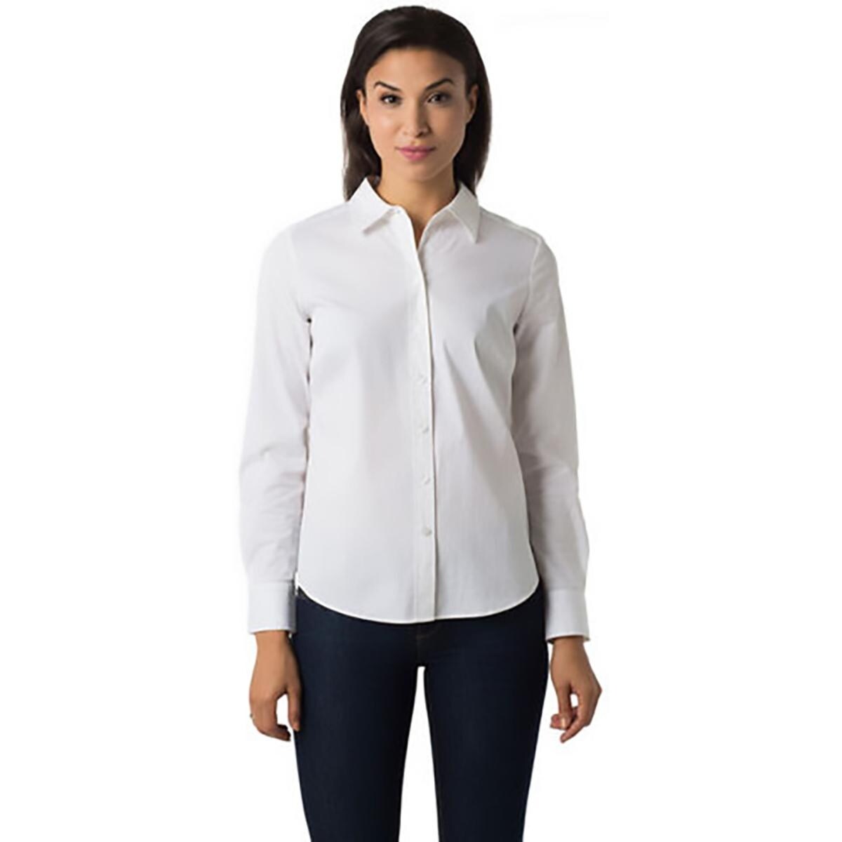 Shop New Nexx York Womens Button Down Top Collar Long Sleeves