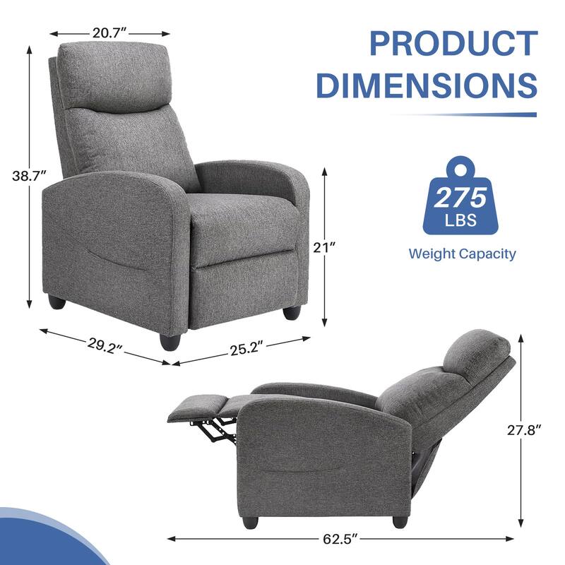Recliner Massage Small Home Theater Seating Adjustable Recliner Chair for Living Room & Aldult