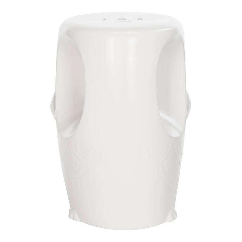 SAFAVIEH Media Owl Indoor / Outdoor Ceramic Decorative Garden Stool