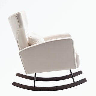 Accent Rocking Chair with with Solid Metal Legs - Bed Bath & Beyond ...