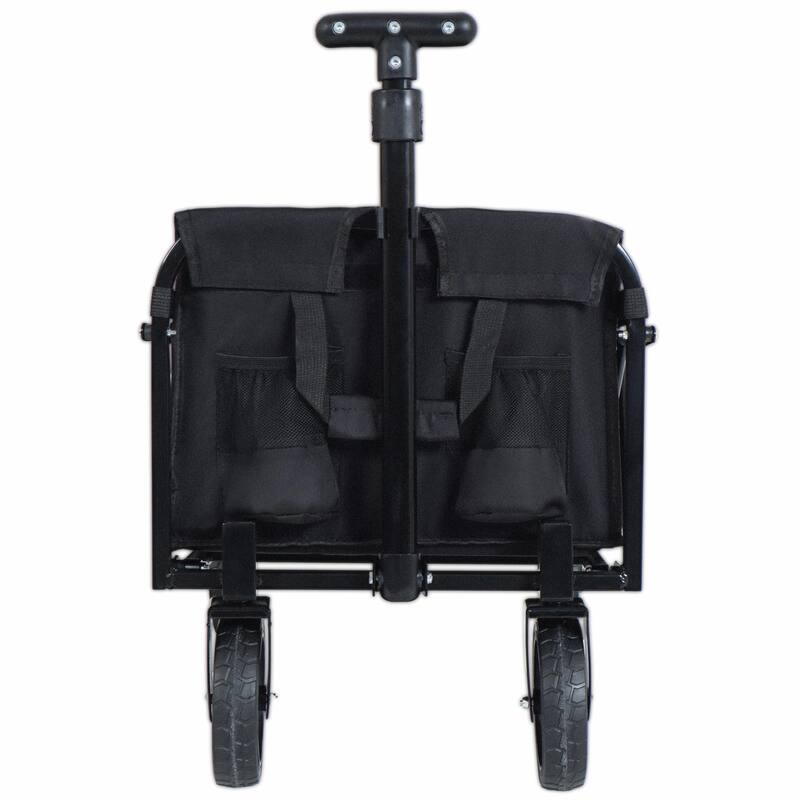 Expandable Dual-Layer Utility Wagon with 100% Extra Space, Ideal for Grocery Cart