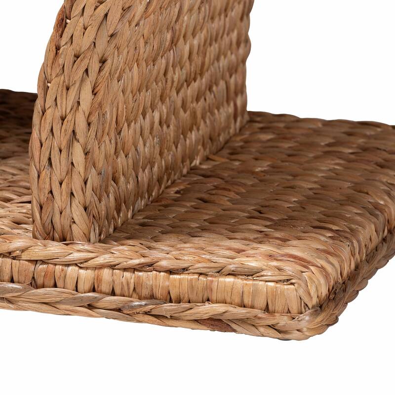 Alyssa Seagrass Console Table - Handwoven Display Table with Sculptural Frame for Entryway, Hallway, or Living Room