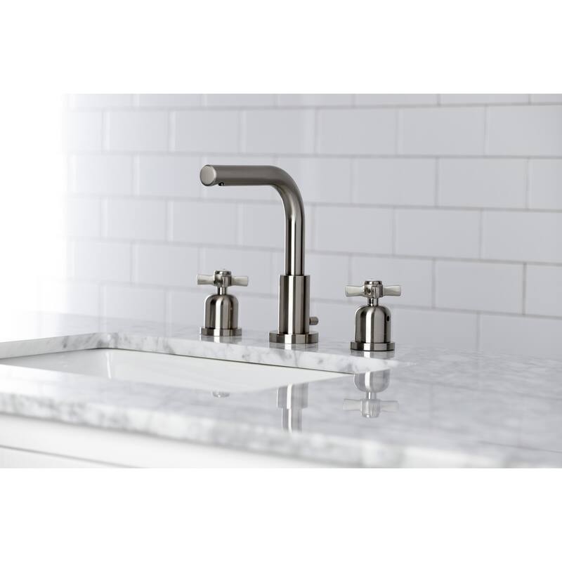 Kingston Brass Millennium 8 in. Widespread Bathroom Faucet - Brushed Nickel