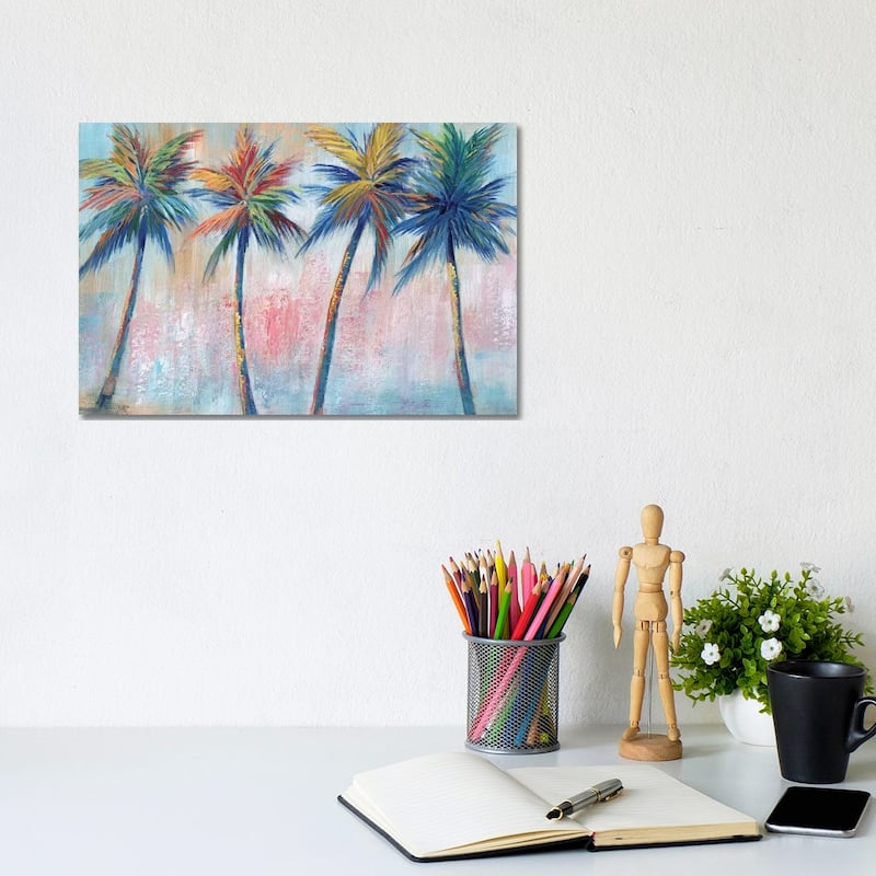 iCanvas "Color Pop Palms" by Nan Canvas Print - 8x12x0.75