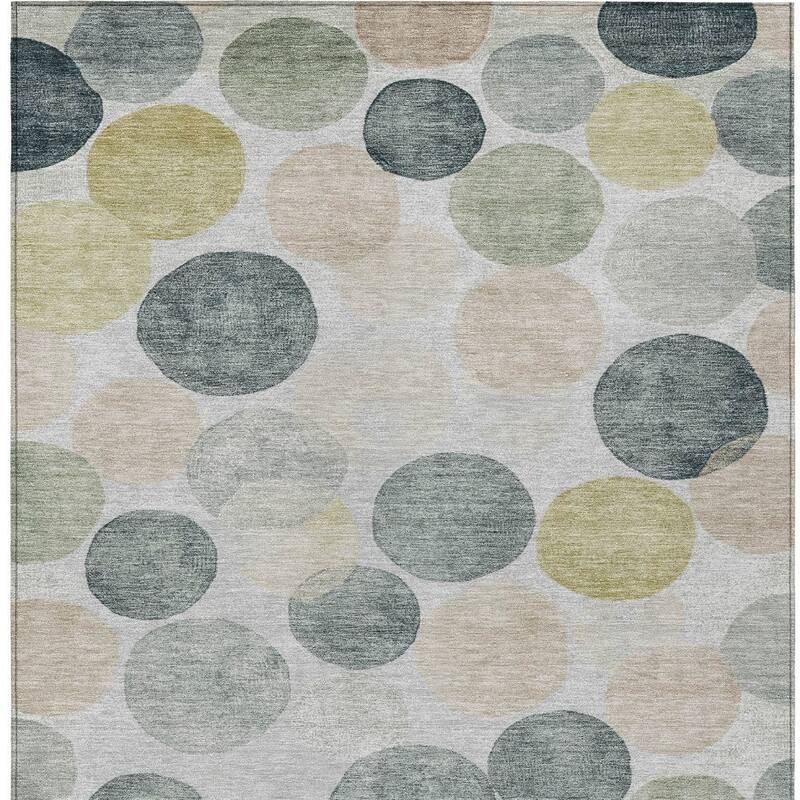 HomeRoots Geometric Transitional Rectangle Outdoor Rug
