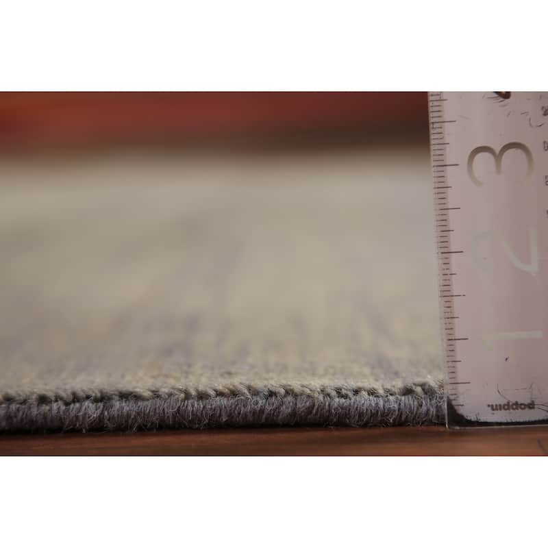 Grays & Beige Modern Gabbeh Area Rug Handmade Wool Carpet - 6'9" x 9'8"