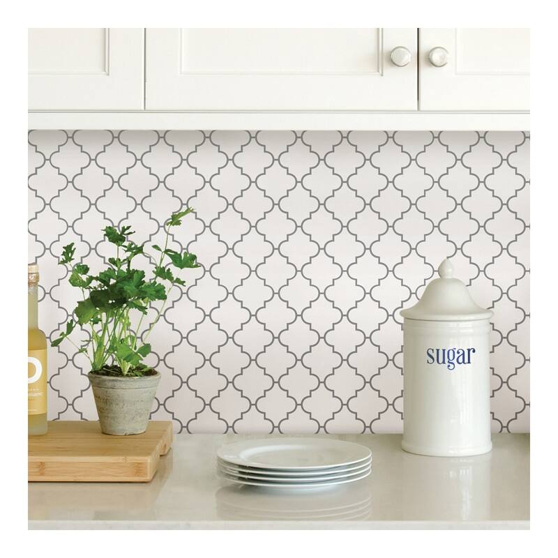 InHome Quatrefoil Peel & Stick Backsplash Tiles