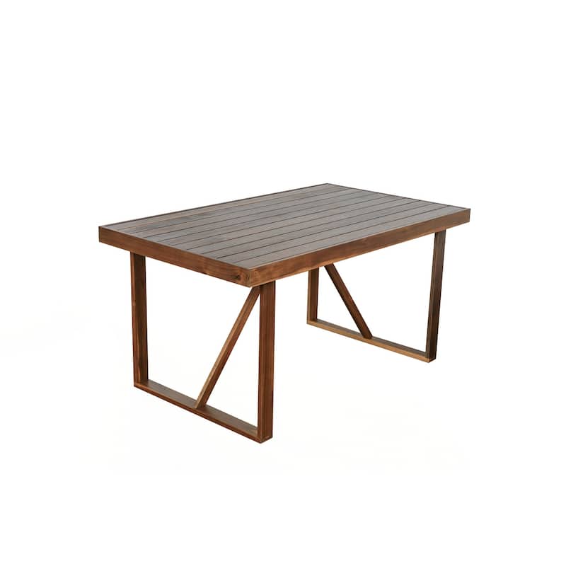 High-quality Acacia Wood Outdoor Table and Chair Set, Suitable for Patio, Balcony, Backyard