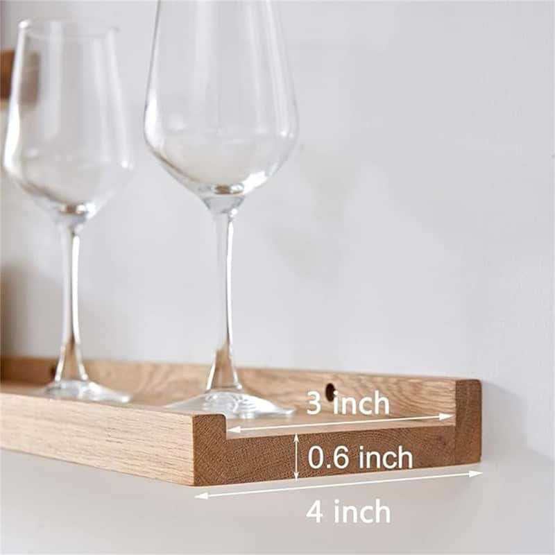 36 in Floating Shelves Wall Mounted Set of 2 - 36"D x 4"W x 1.5"H