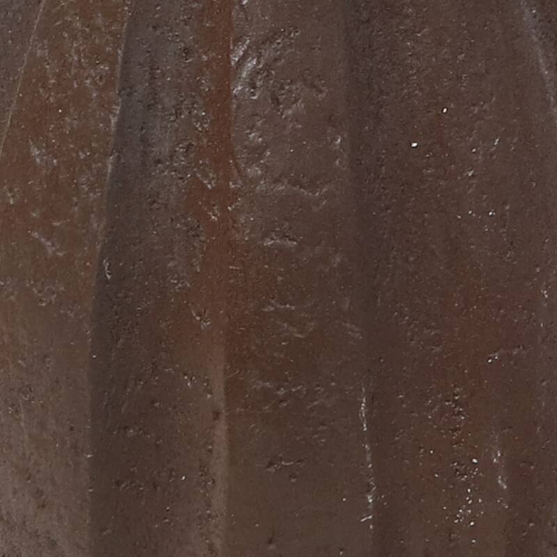 2-Tier Pineapple Solar Outdoor Water Fountain w/ Battery - 46" - Rust - 46-Inch