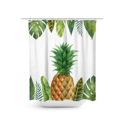 Tropical Plant Pineapple Shower Curtain
