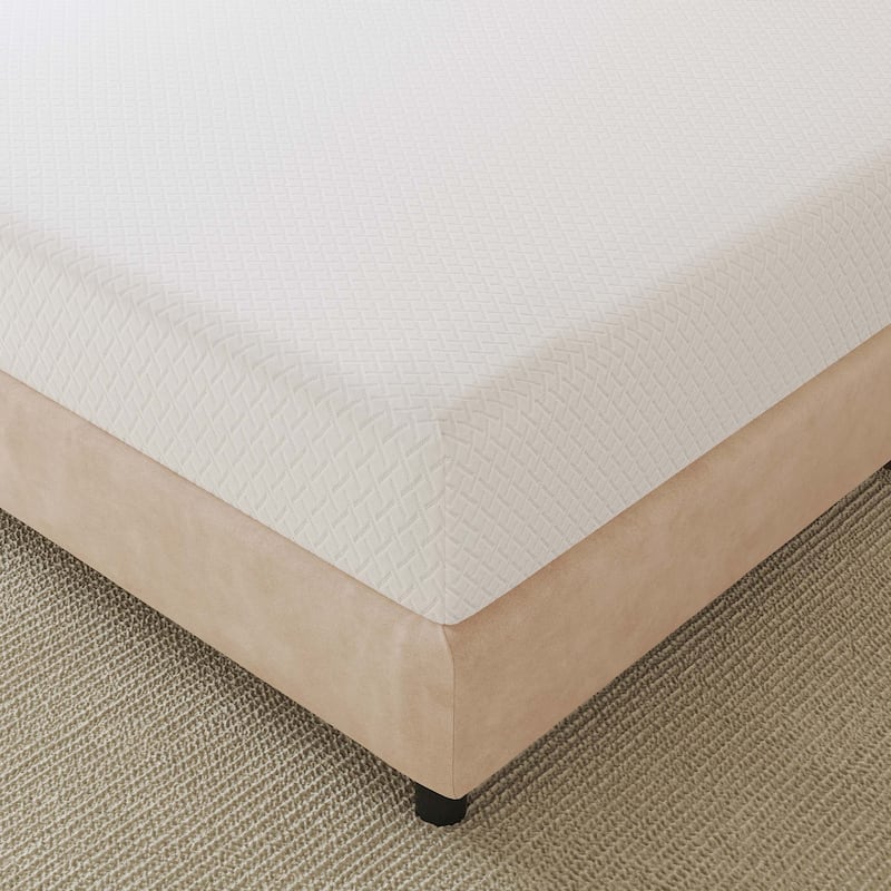 8" Medium Gel Memory Foam Mattress Infused with Green Tea
