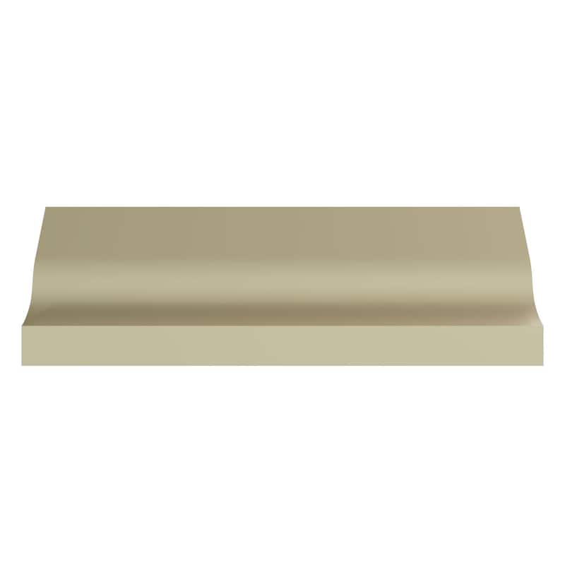 2 3/8"H x 2 3/8"P x 3 3/8"F x 94 1/2"L Luna Crown Moulding - 1-Pack