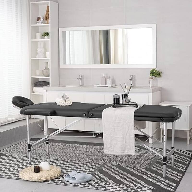 3 Folding Portable Massage Table Professional Aluminum Alloy