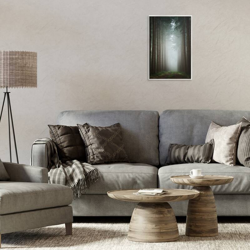 Stupell Moonlight Through Dark Forest Wall Plaque Art Design By Martin Podt