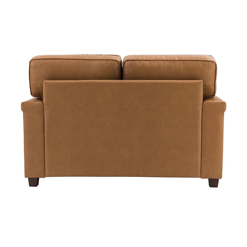 Irene Transitional Sofa with Nailhead Trim and Solid Wooden Legs