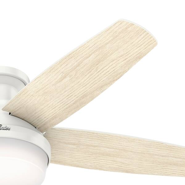 Hunter 48 Avia Low Profile Ceiling Fan With Led Light And Handheld Remote Overstock 30732876