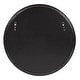 preview thumbnail 5 of 5, Allan Andrews Brushed Black Round Stainless Steel Framed Vanity Mirror - 30"D
